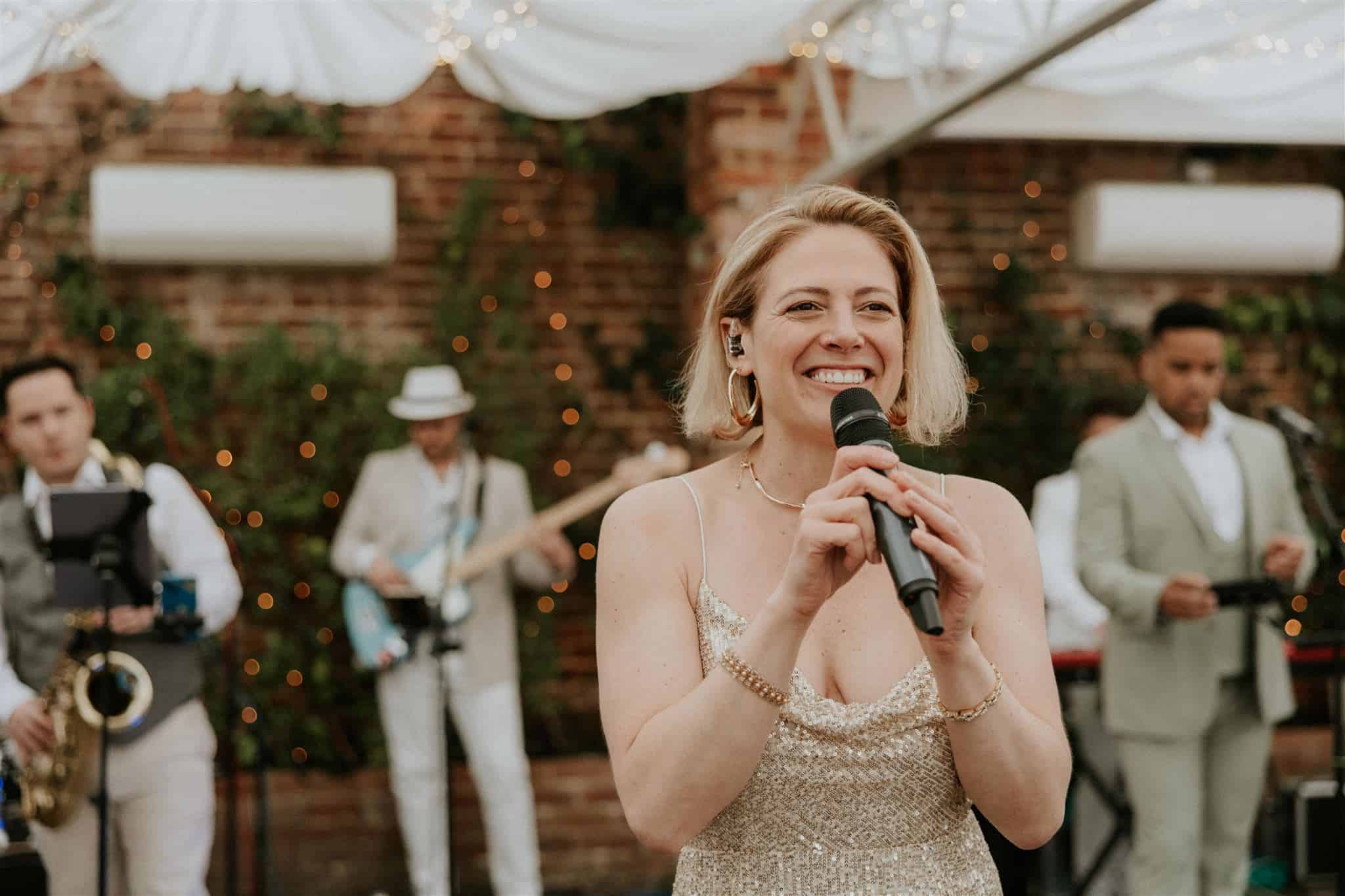 colourful image of woman singing